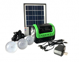 Portable solar generator with panel