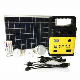 Multifunction portable solar generator with panel